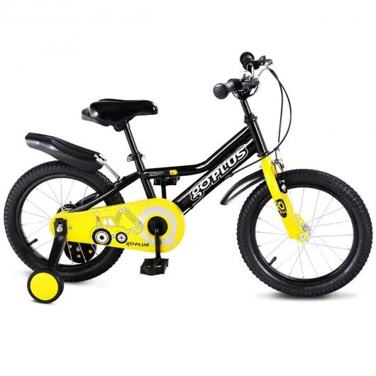 12" Kids Bike for Outdoor Sports with Training Wheel-Black