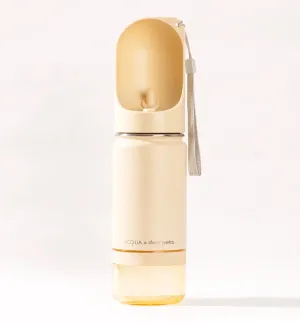 Acqua x Dear Pets Pupperjug Insulated Pet Bottle (18 oz): Peanut Beige