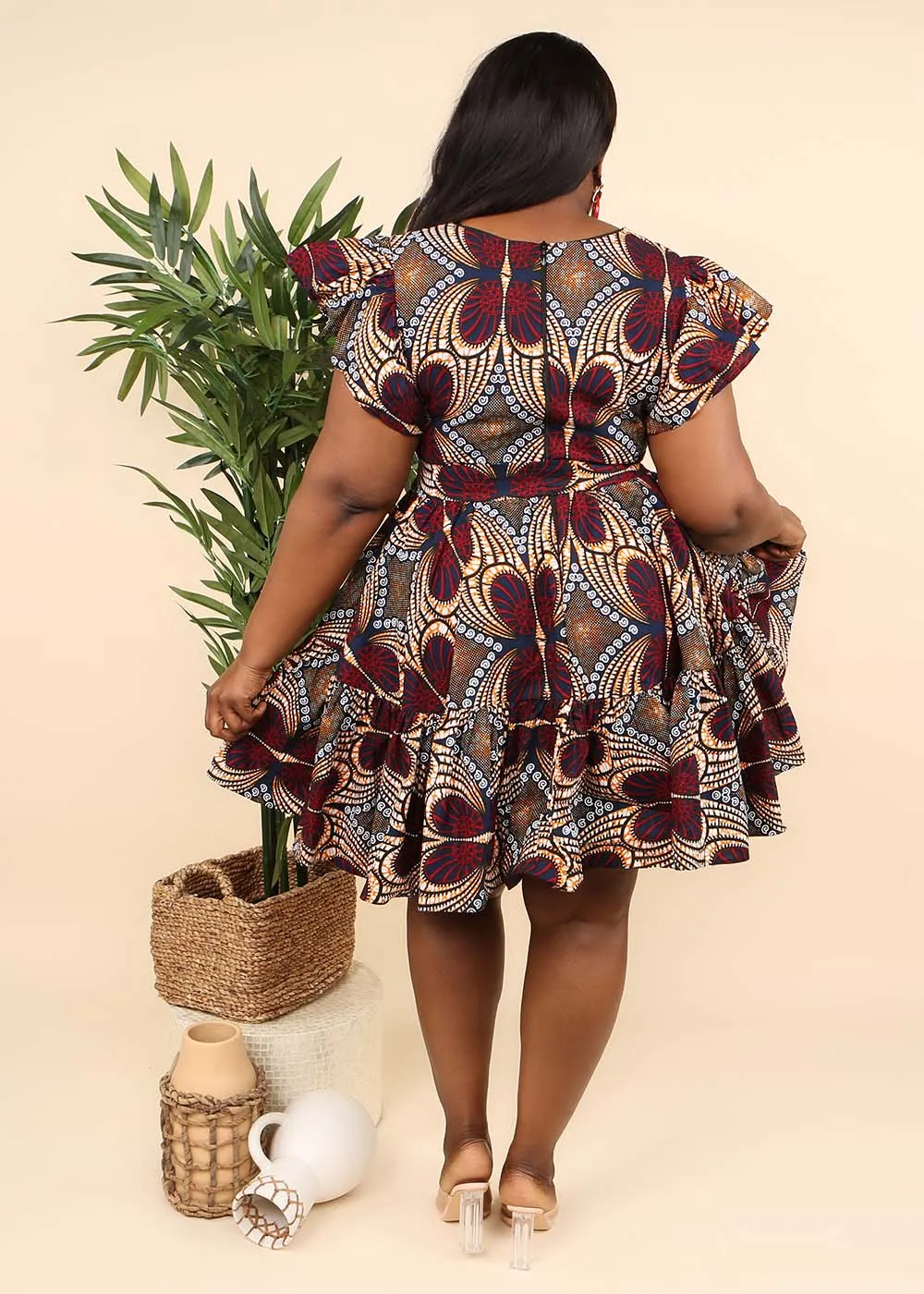 Afissa African Print Dress