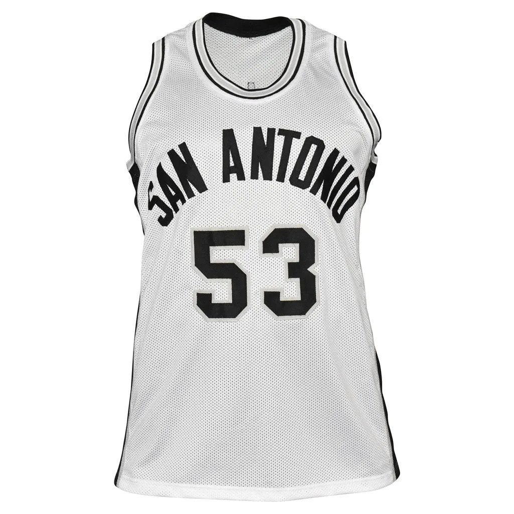 Artis Gilmore Signed HOF 11 Inscription San Antonio Pro White Basketball Jersey (JSA)