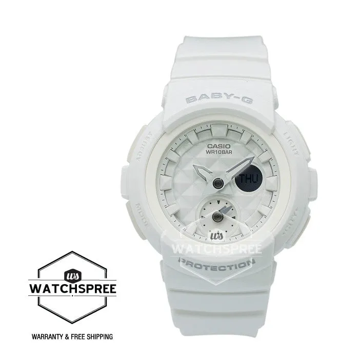 Casio Baby-G Standard Analog Digital White Resin Strap Watch BGA195-7A