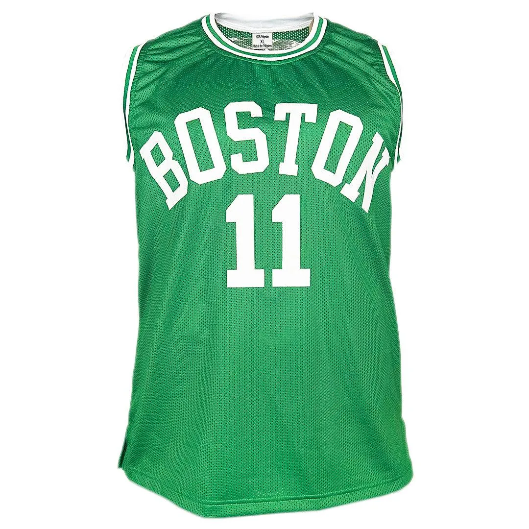 Charlie Scott Signed HOF 18 Inscription Boston Green Basketball Jersey (Beckett)