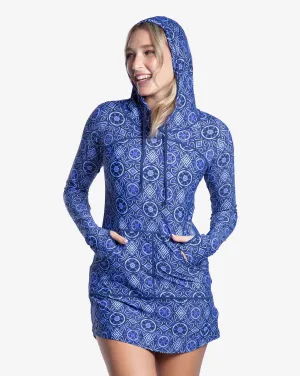 CLEARANCE - BLOQUV x JANTZEN- WOMEN'S HOODIE DRESS (2009JC)