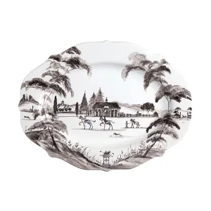 Country Estate 15" Platter - Flint Grey