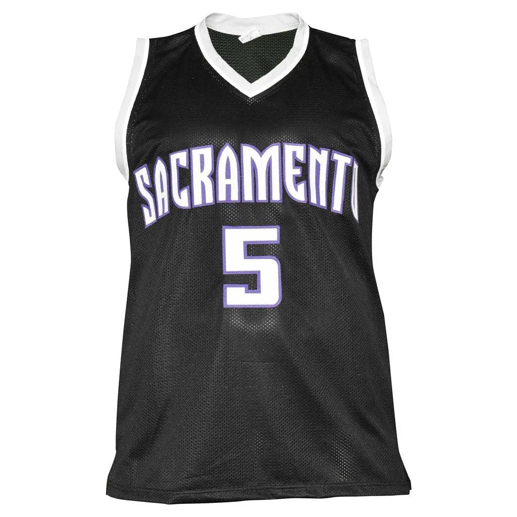 De'Aaron Fox Signed Sacramento Black Basketball Jersey (Beckett)