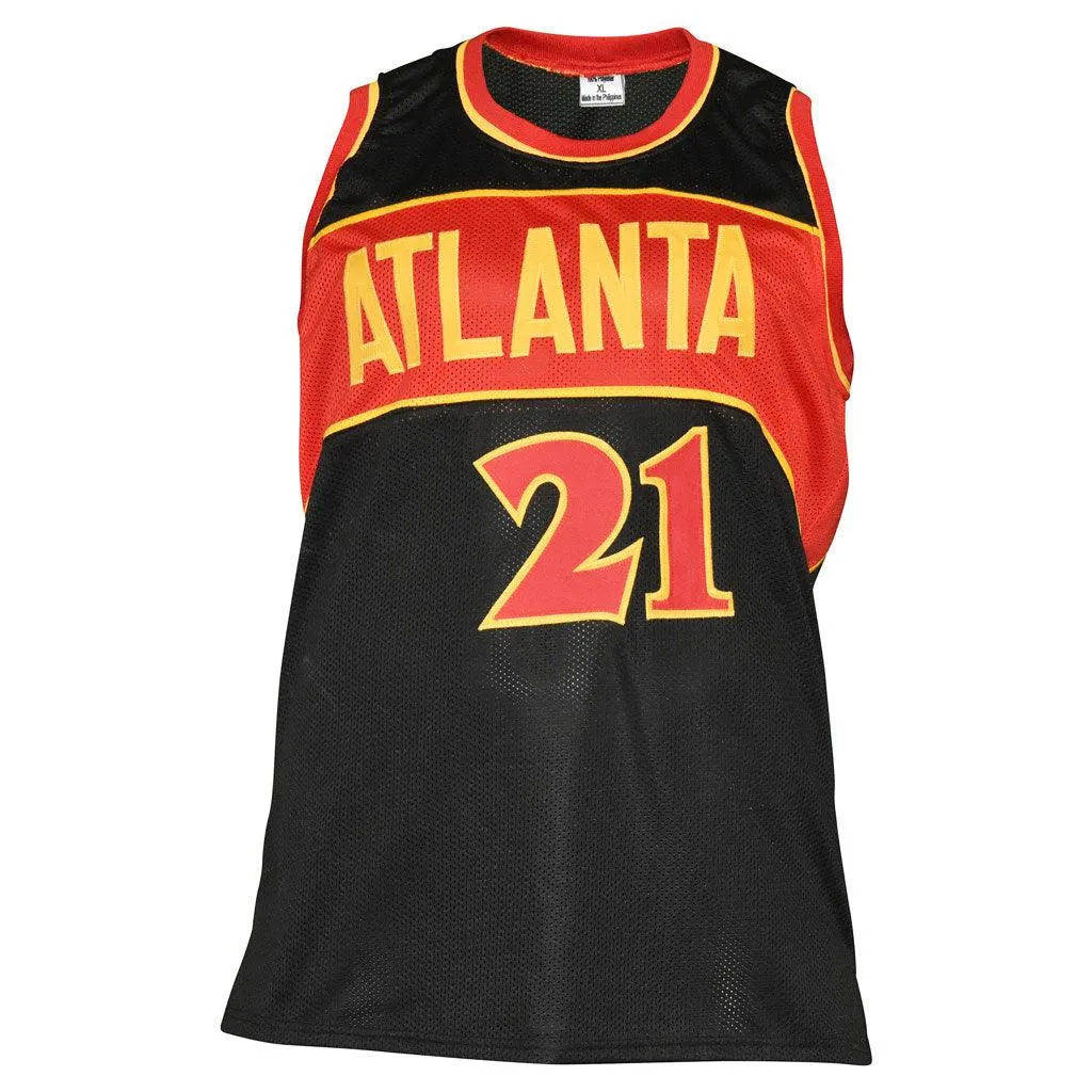 Dominique Wilkins Signed Atlanta Black Basketball Jersey (JSA)