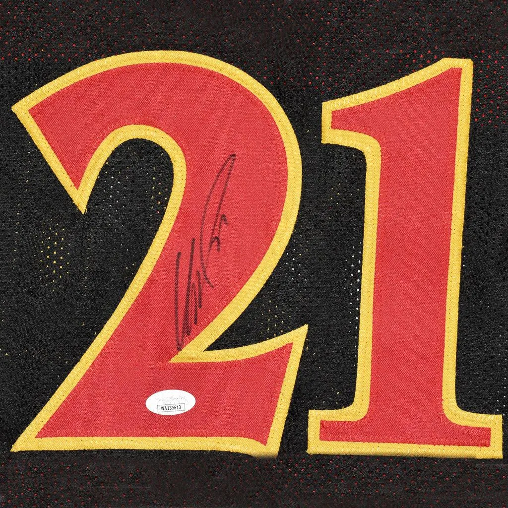 Dominique Wilkins Signed Atlanta Black Basketball Jersey (JSA)