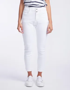 Emma Stretch Jean - White