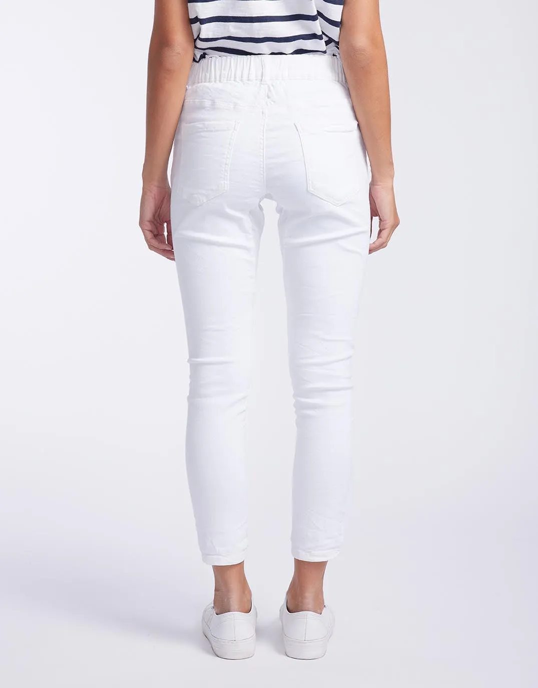 Emma Stretch Jean - White