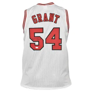 Horace Grant Signed Chicago White Basketball Jersey (JSA)