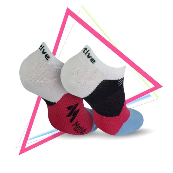 Motive Sock Speed Performance Velocity Liner 3D - White/Red