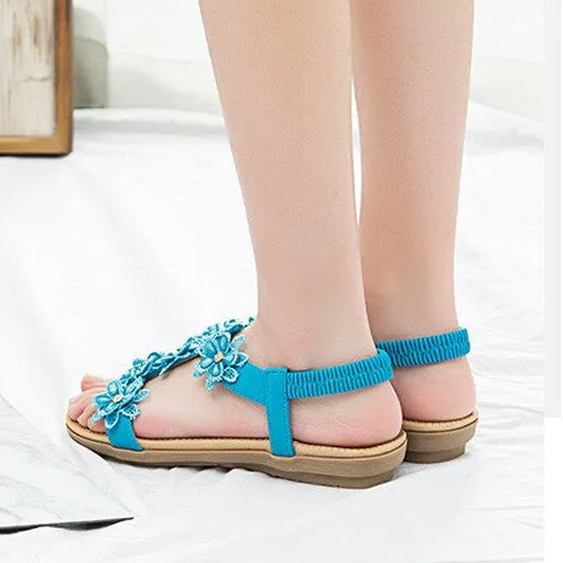 OCW Sandals For Women Floral Comfy Ankle Strap Supportive Sole Outdoor Summer