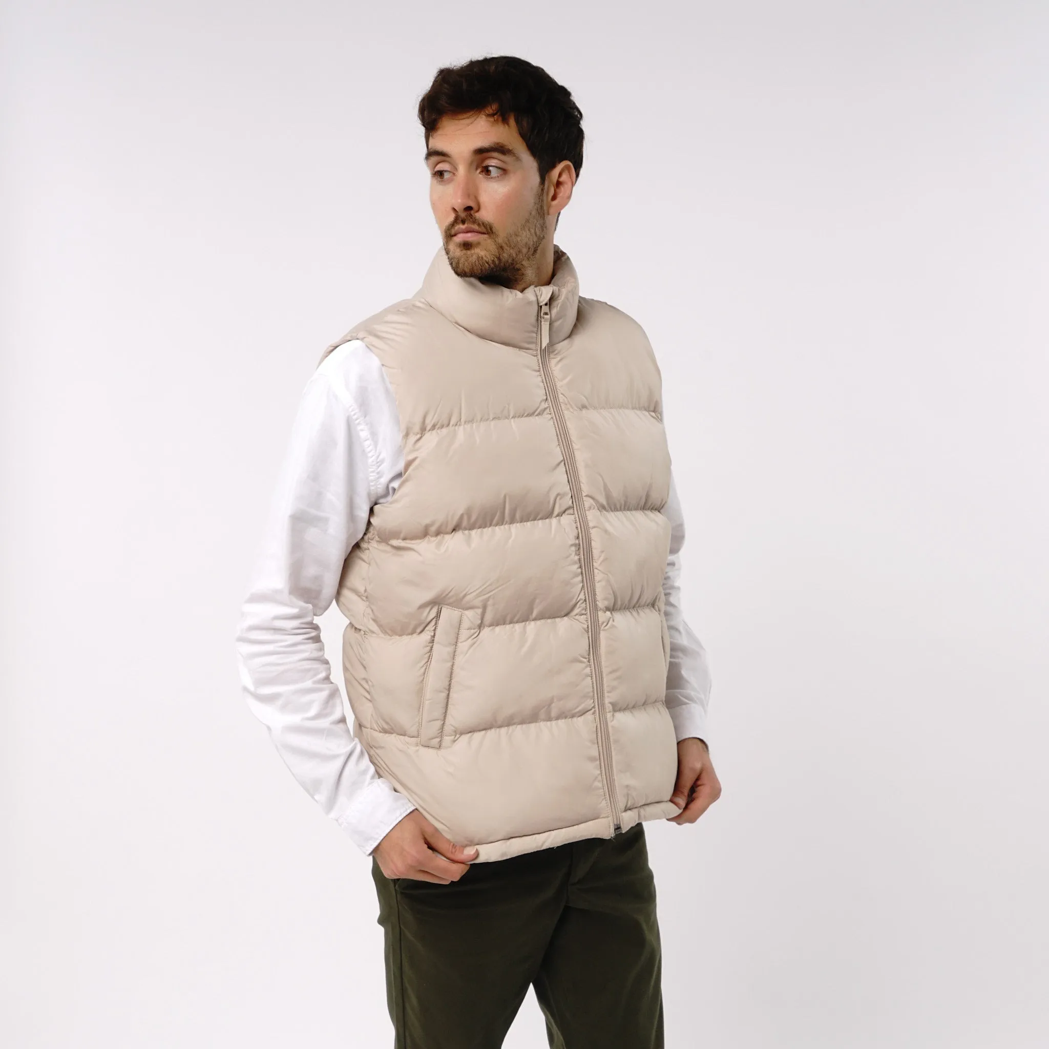 Omnitau Men's Calgary Super Padded Ultra Warm Gilet - Cream