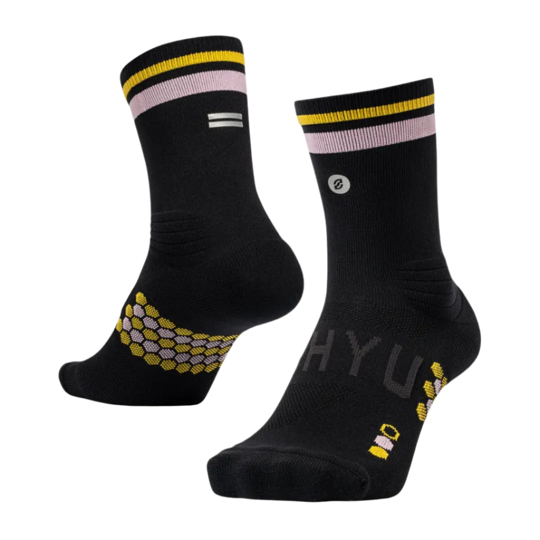 SHYU - Racing Socks - Black/Pastel/Amber