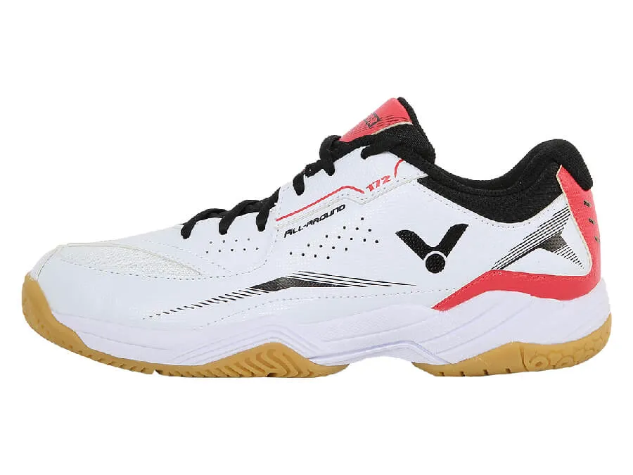 Victor A172 AD Court Shoes [Bright White/Red]