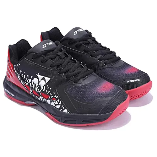 Yonex Avatar Badminton Shoes (Black/Flame/White)