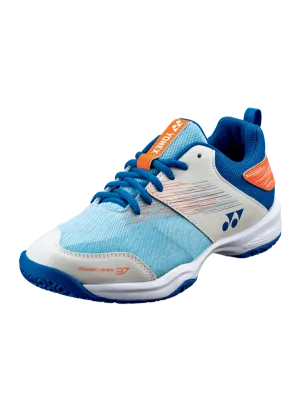 Yonex Power Cushion SHB37 Unisex Court Shoes [White/Blue]