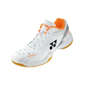 Yonex Power Cushion SHB65Z3W Unisex Wide Court Shoes [White/Orange]